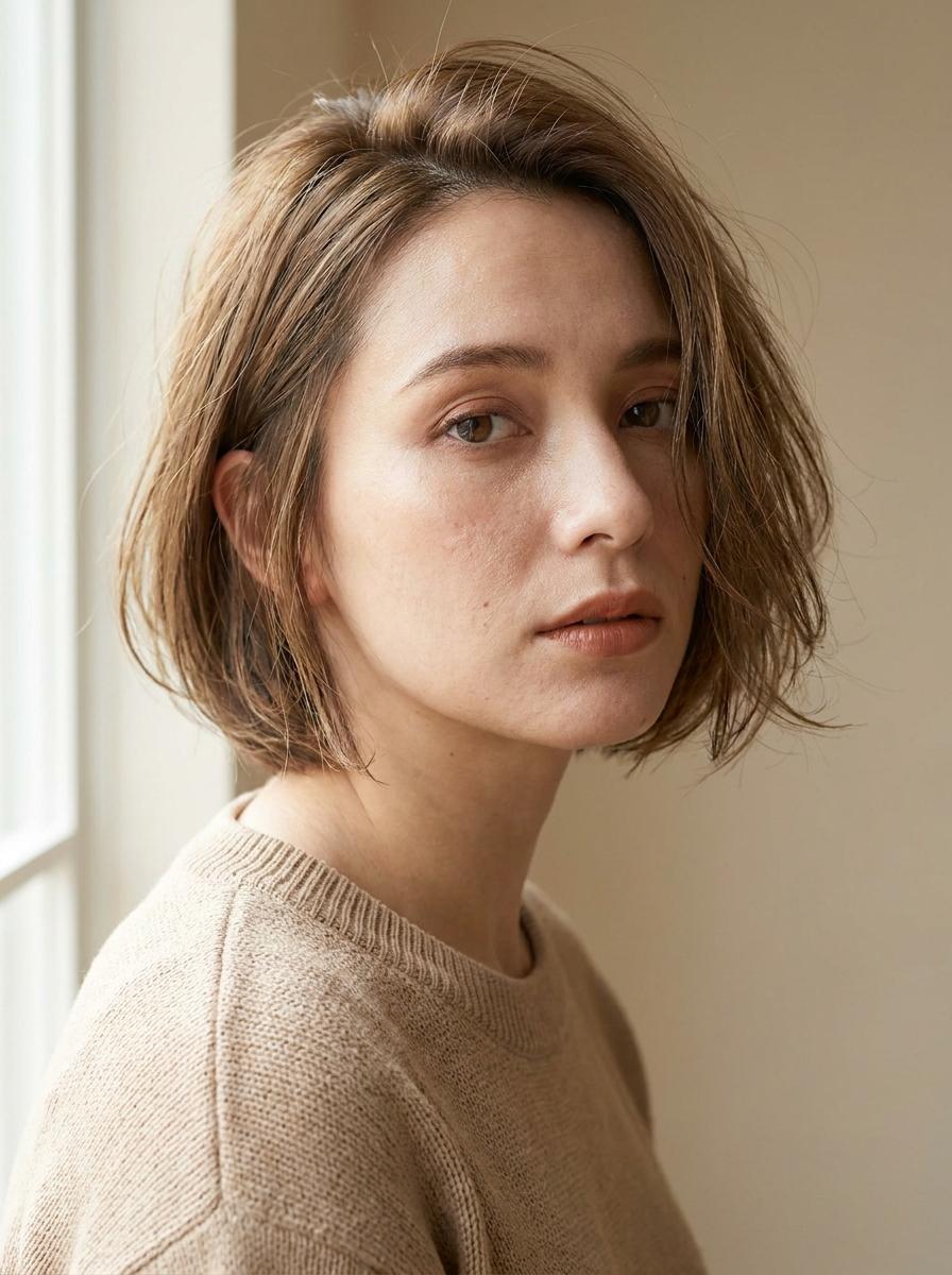 Asymmetrischer Kurzhaarschnitt - moderne Kurzhaarfrisur für Damen